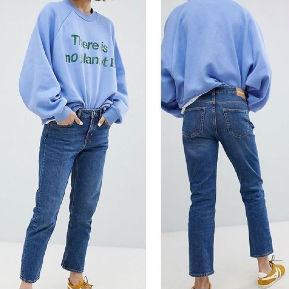 Scandinavian Brand - Mid Rise Crop Straight Jean - Picture 1 of 2